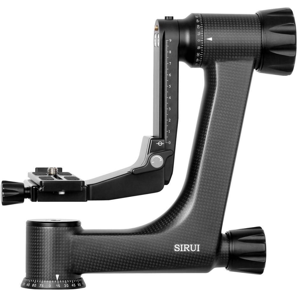 Sirui PH-30 Cabezal Gimbal de Fibra de Carbono - Capacidad de Carga 55.1 lb, Ajuste de Alt
