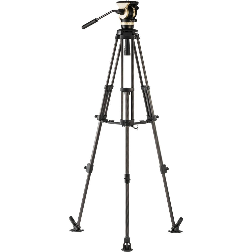 Libec NX-100MC Sistema de Trípode de Carbono con Cabezal NH10, Esparcidor Medio y Maletí