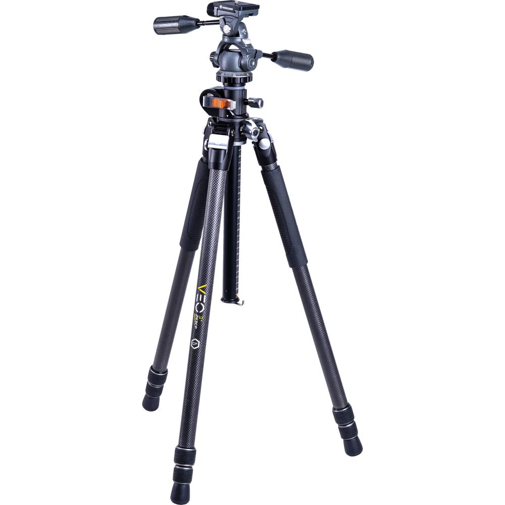 Vanguard VEO 3+ 263CP Trípode de Carbono con Cabezal Pan VEO 2 PH-38, Altura Máxima 68""