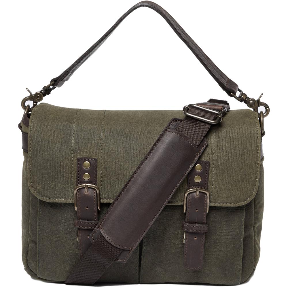 ONA Messenger Bag Prince Street Olive - Capacidad para DSLR, 2 Lentes y Laptop de 11""