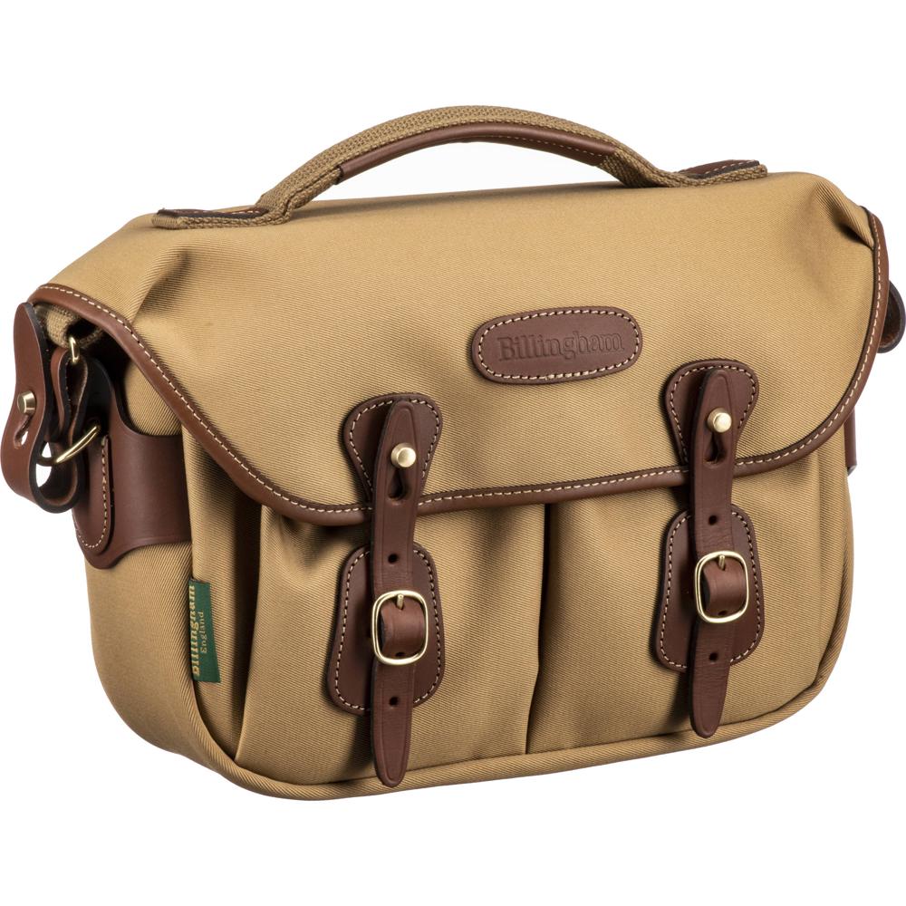 Billingham Hadley Small Pro Bolsa para Cámara - Canvas Caqui con Detalles en Cuero Tan, C