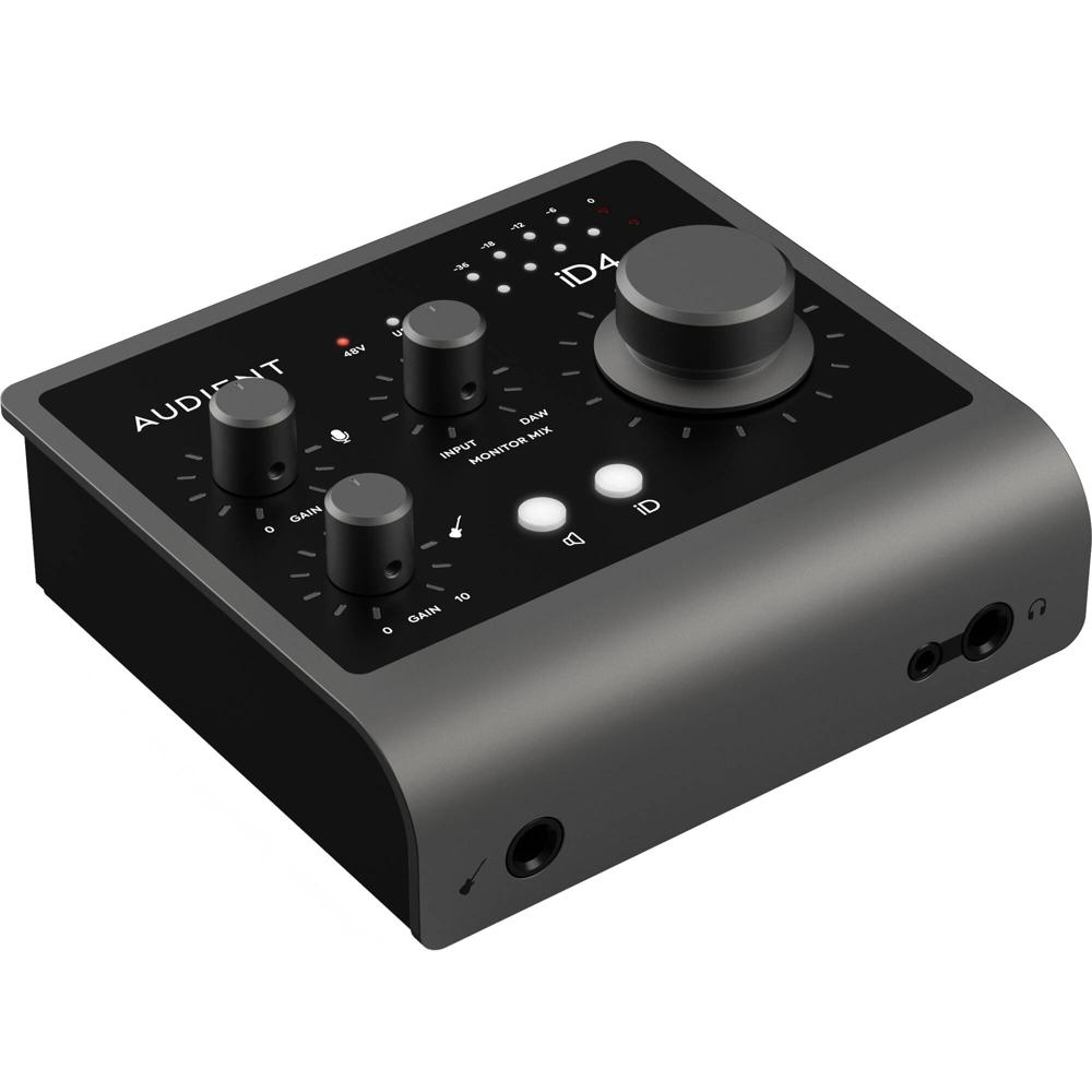 Audient iD4 MKII Interfaz de Audio USB-C 2x2 con Preamp Clase A, Loopback y Monitoreo Zero