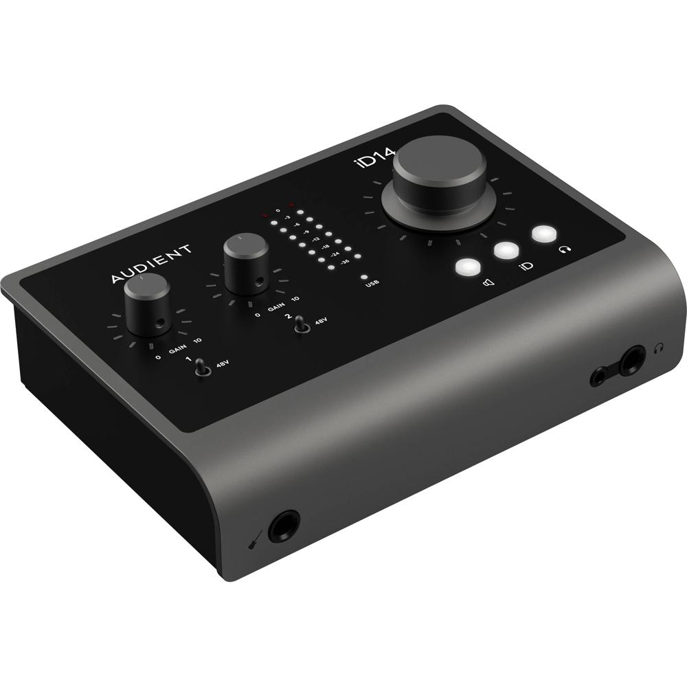 Audient iD14 MKII Interfaz de Audio USB Type-C 10x6 con 2 Preamplificadores Clase-A y Cone