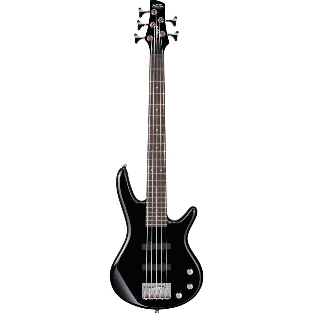 Ibanez GSRM25 miKro Bajo Eléctrico 5 Cuerdas Negro, Cuerpo de Álamo, Mástil de Arce, Di