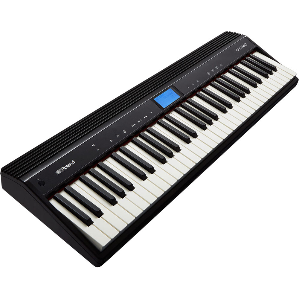 Roland GO:PIANO Teclado Portátil de 61 Teclas Sensibles al Tacto con Bluetooth y Grabador