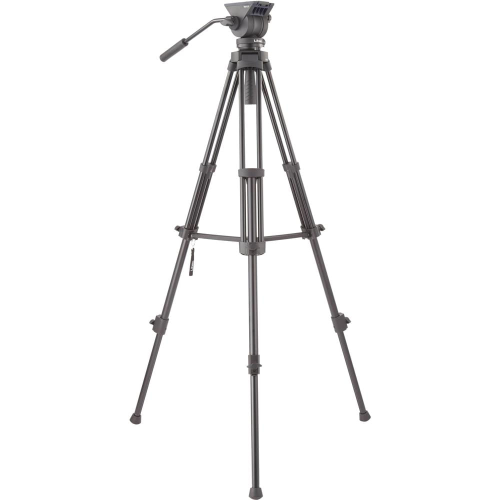 Libec TH-X Sistema de Cabezal y Trípode - Capacidad de 9 lb, Base de 65mm, Altura Ajustab