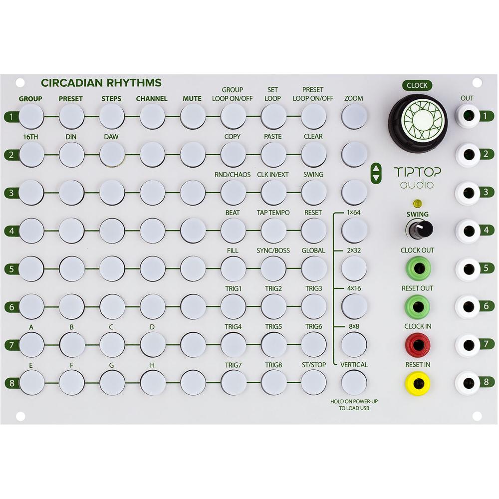 Tiptop Audio Módulo Eurorack Circadian Rhythms 36 HP - Secuenciador de Puertas Profesiona