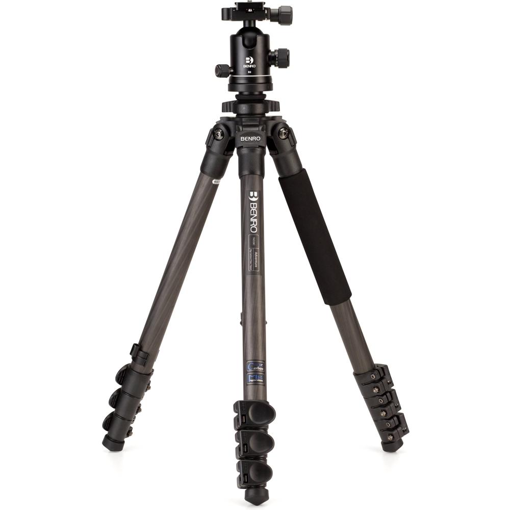Benro TAD28CB2 Tripode de Carbono Serie 2 con Cabezal B2, Capacidad de Carga 26.5 lb, Altu