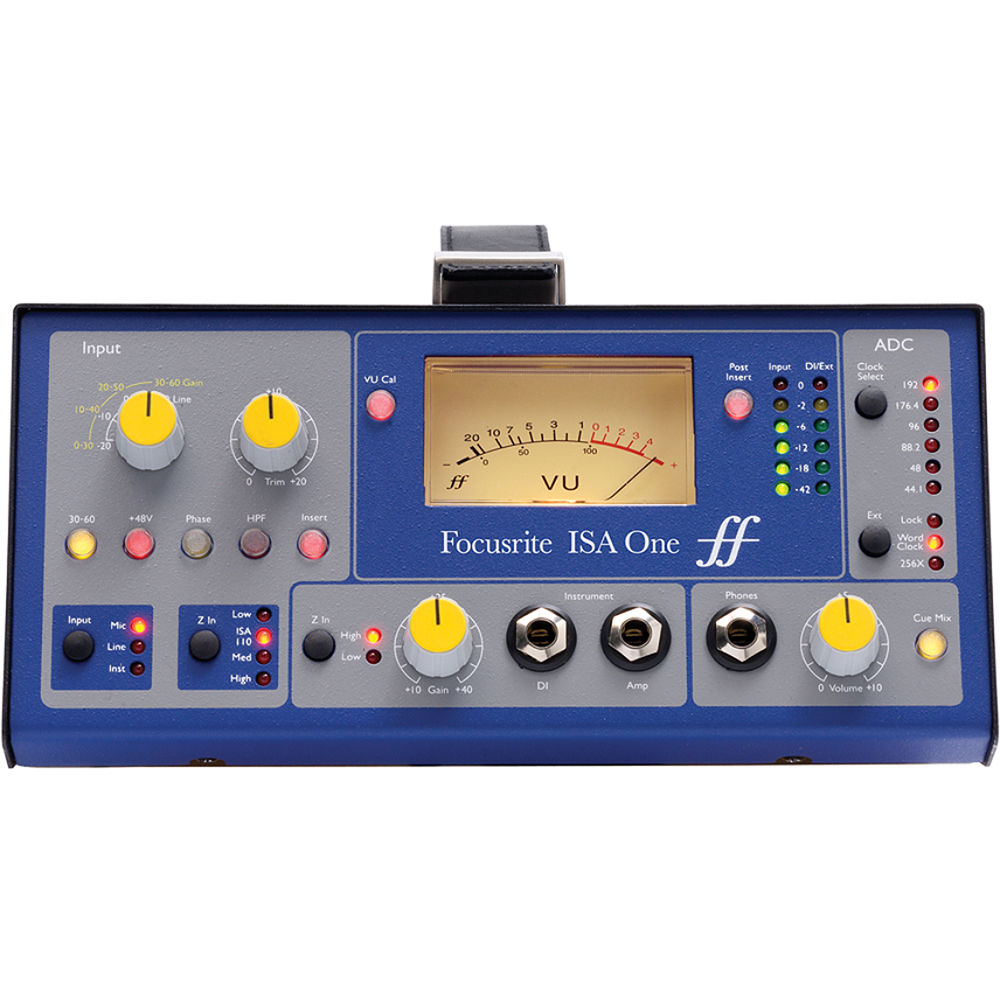 Focusrite ISA One Preamp de Micrófono Portátil de Un Canal con Salida DI y Transformador