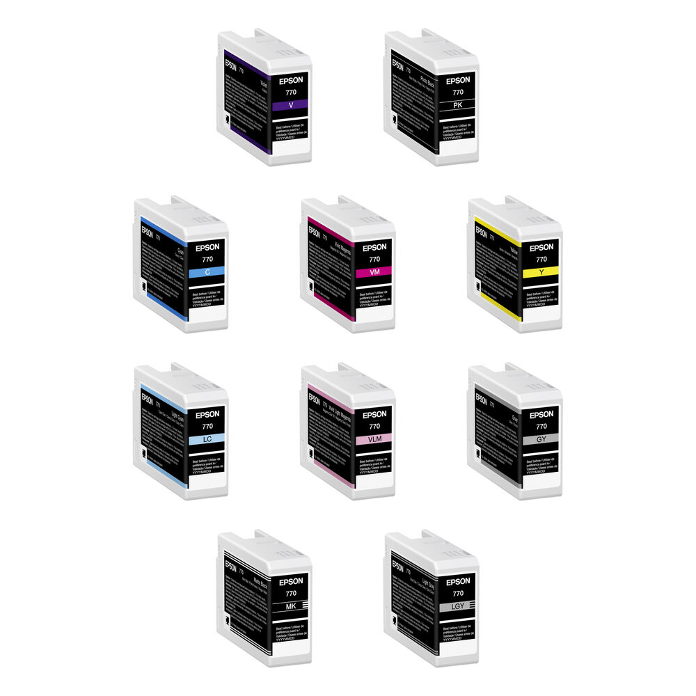 Epson Cartucho de Tinta UltraChrome PRO10 para Impresora SureColor P700 - Set de 10 Colore