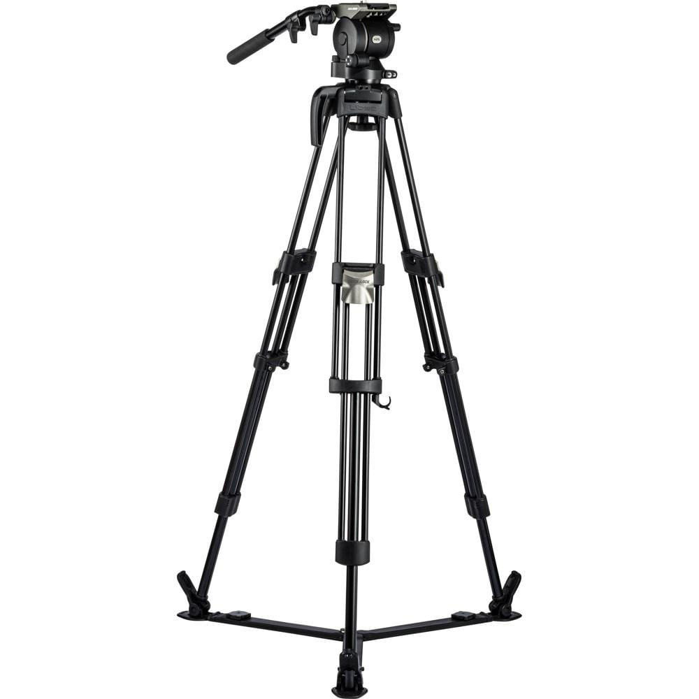 Libec HS-250Q Sistema de Trípode con Cabezal H25, Patas de Aluminio de 2 Etapas y Esparci