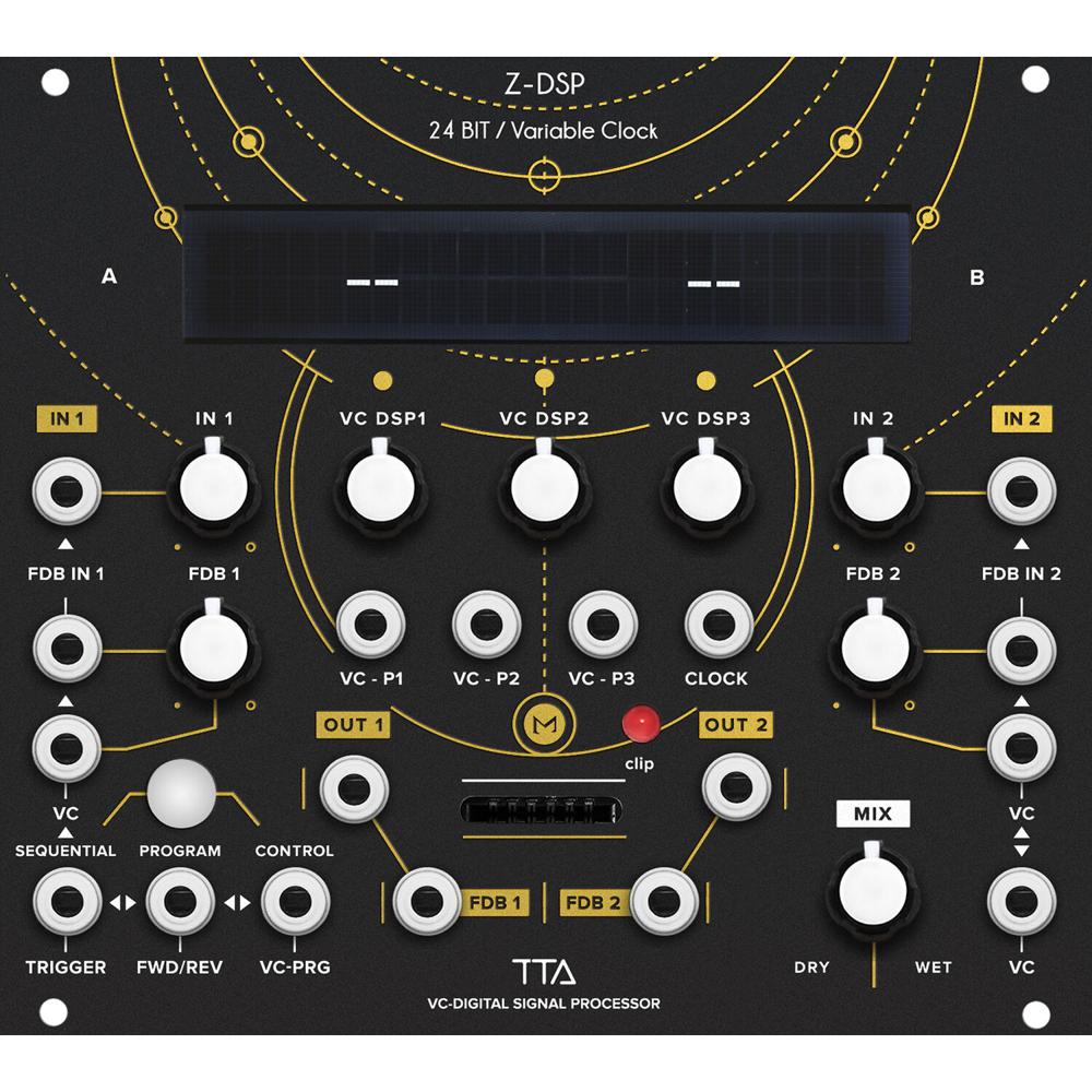 Tiptop Z-DSP Procesador de Señal Digital Controlado por Voltaje Eurorack 28 HP, 24-Bit, 1