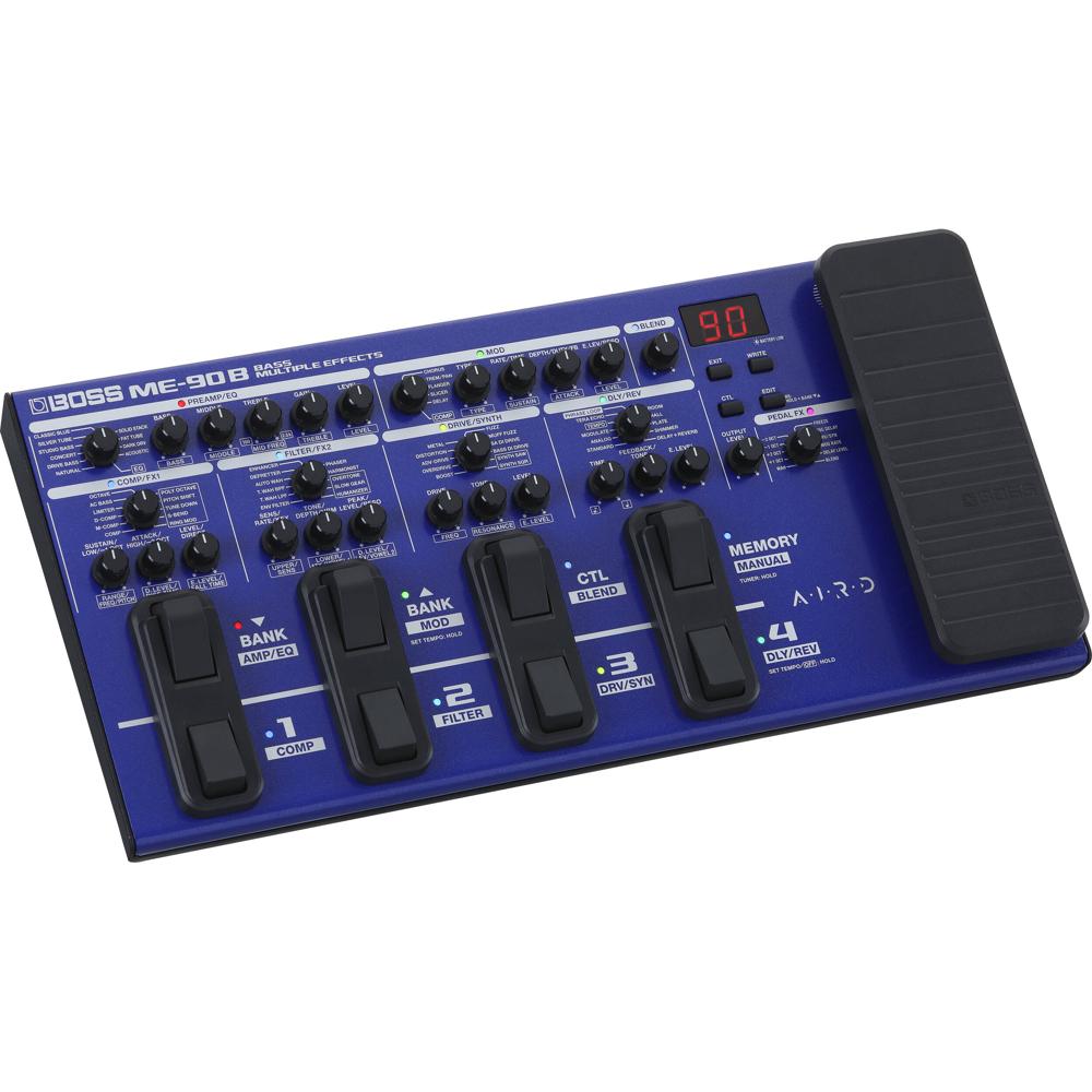 BOSS Pedal de Efectos para Bajo ME-90B con 61 Efectos y 10 Preamplificadores AIRD