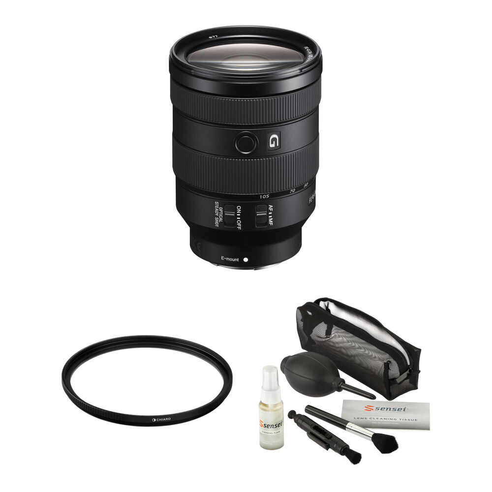 Sony FE 24-105mm f/4 Lens - E-Mount, Apertura f/4 a f/22, Estabilización de Imagen Optica