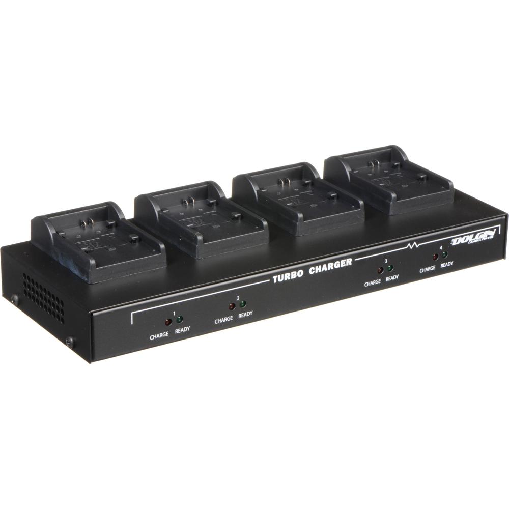 Dolgin Engineering Cargador TC40 para Baterías Canon BP-800 Series, Carga Simultánea, Ge