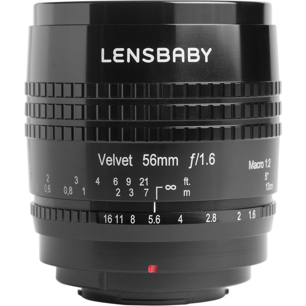 Lensbaby Velvet 56mm f/1.6 Lens para FUJIFILM X - Apertura f/1.6, Diseño Óptico Singlet-