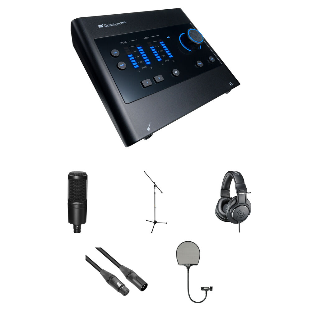 PreSonus Quantum ES 2 Interfaz de Audio USB-C con Kit de Composición