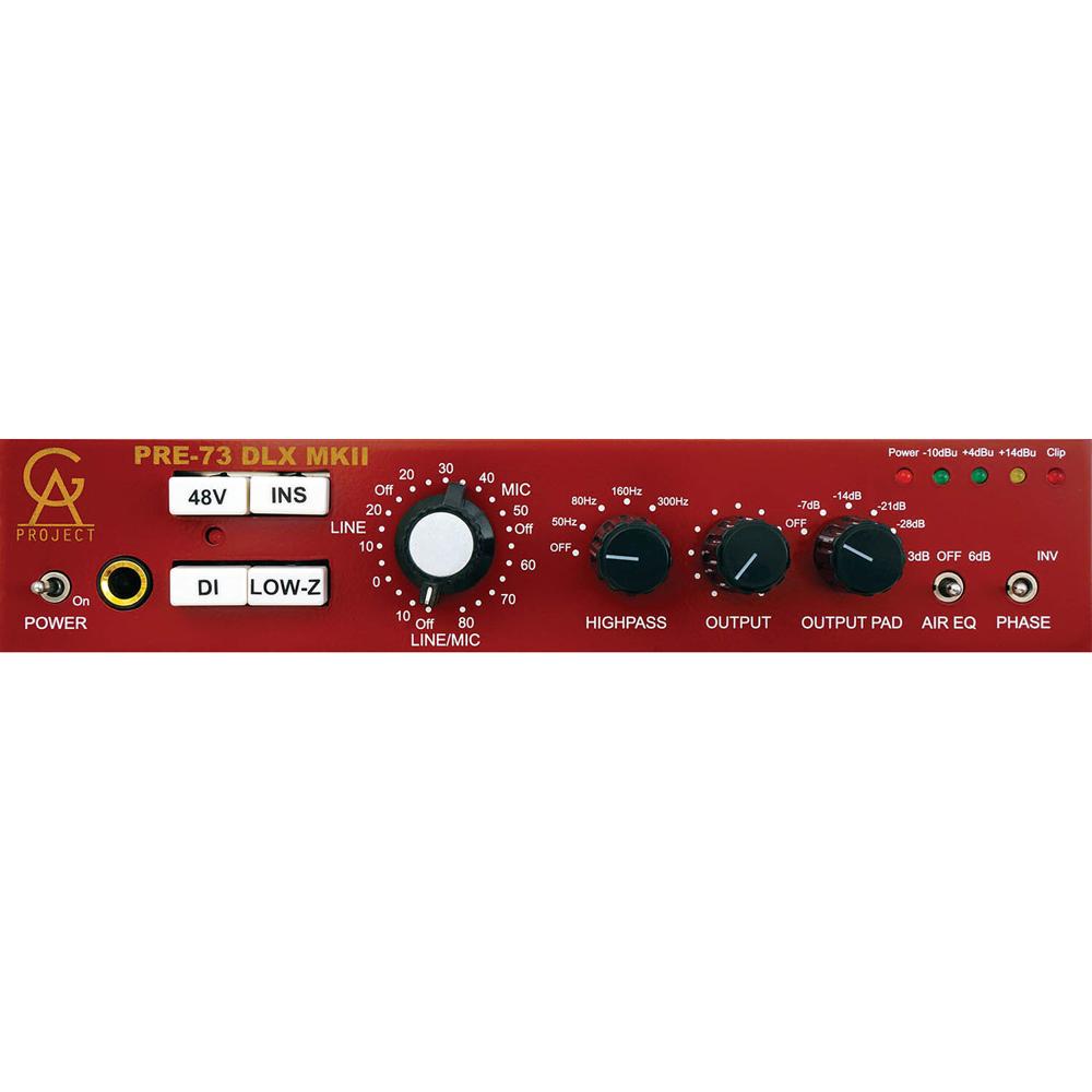 Golden Age Project PRE-73 DLX Preamplificador de Micrófono Vintage con 80 dB de Ganancia,