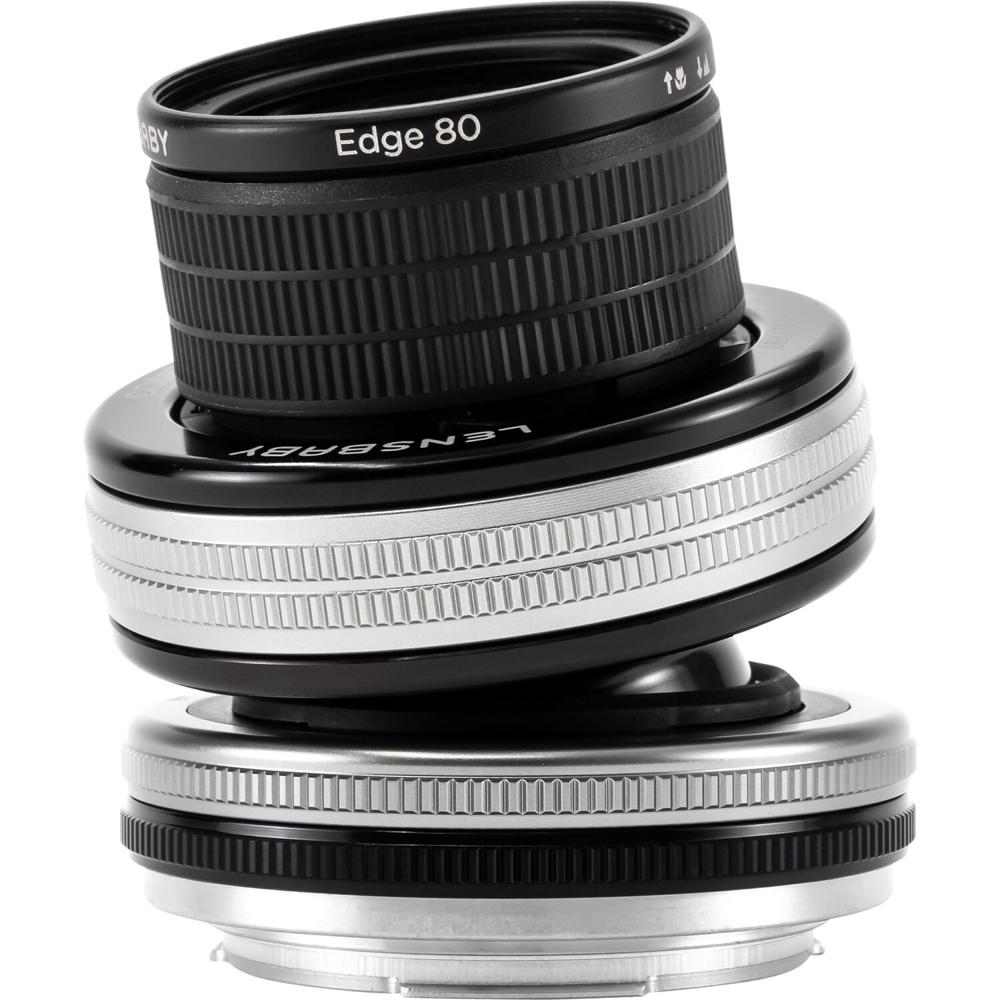 Lensbaby Composer Pro II con Óptica Edge 80 para Sony E - Lente 80mm f/2.8, Cuerpo Metál