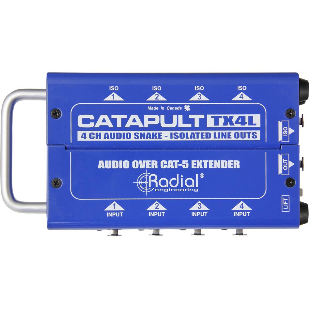 Radial Engineering Catapult TX4L - Transmisor de Audio de 4 Canales para Señal de Línea