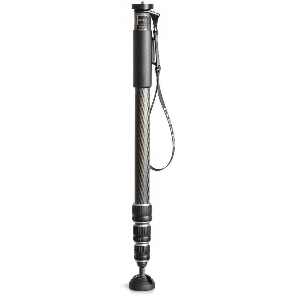 Gitzo Monopod GM2542 Carbon Fiber 4 Secciones 77.2 lb Capacidad de Carga 64.6"" Altura Máx