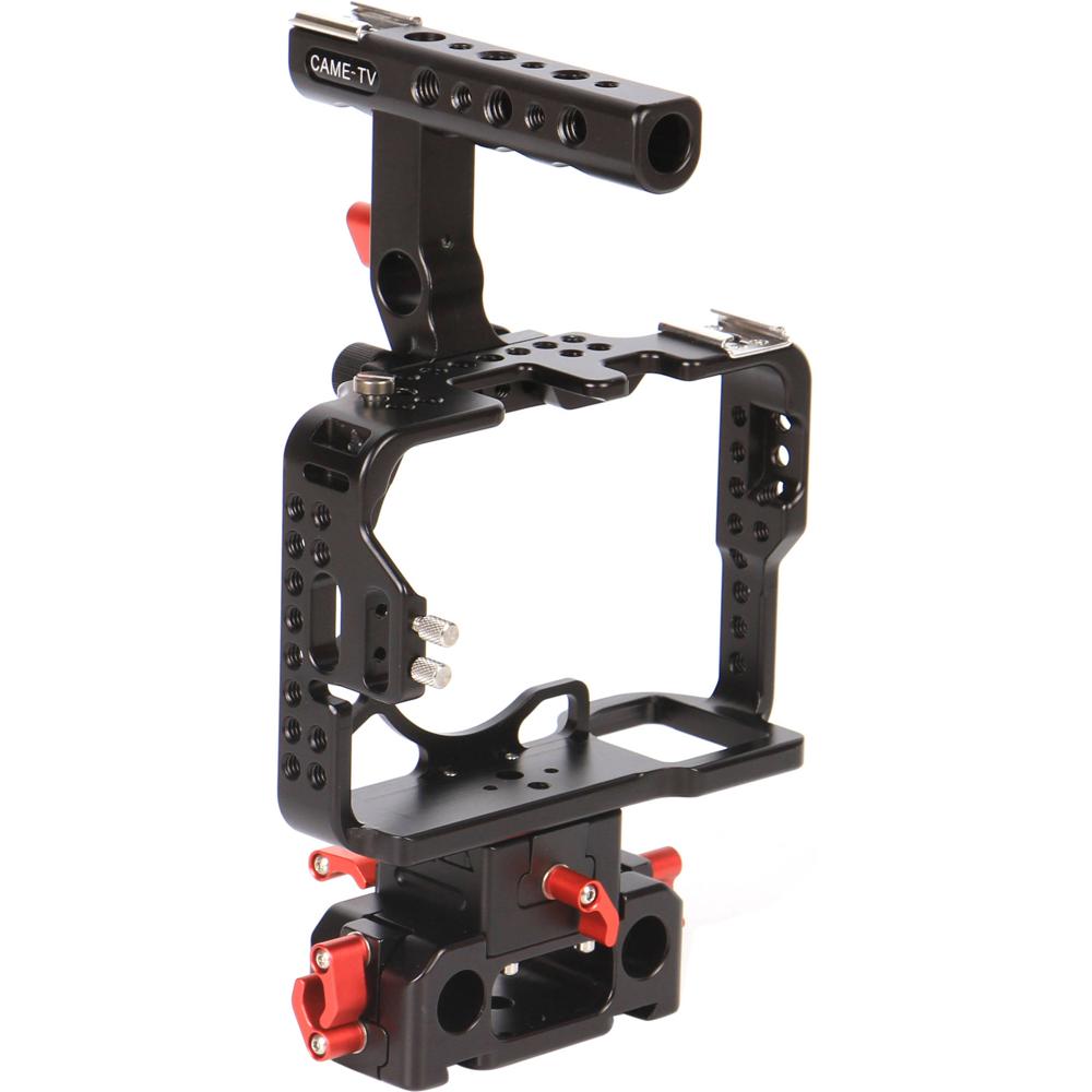 CAME-TV Cage H-A7R2 para Sony a7S II/a7R II - Diseño Antitorsión, Baseplate 15mm LWS, Mo