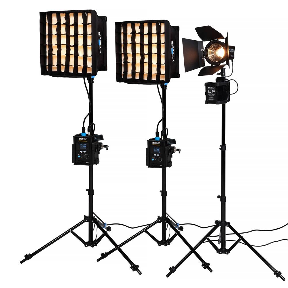Nanlite PavoSlim 60B Panel Kit 2 Luces con Forza 60B II, Control DMX/RDM y Bluetooth, Temp