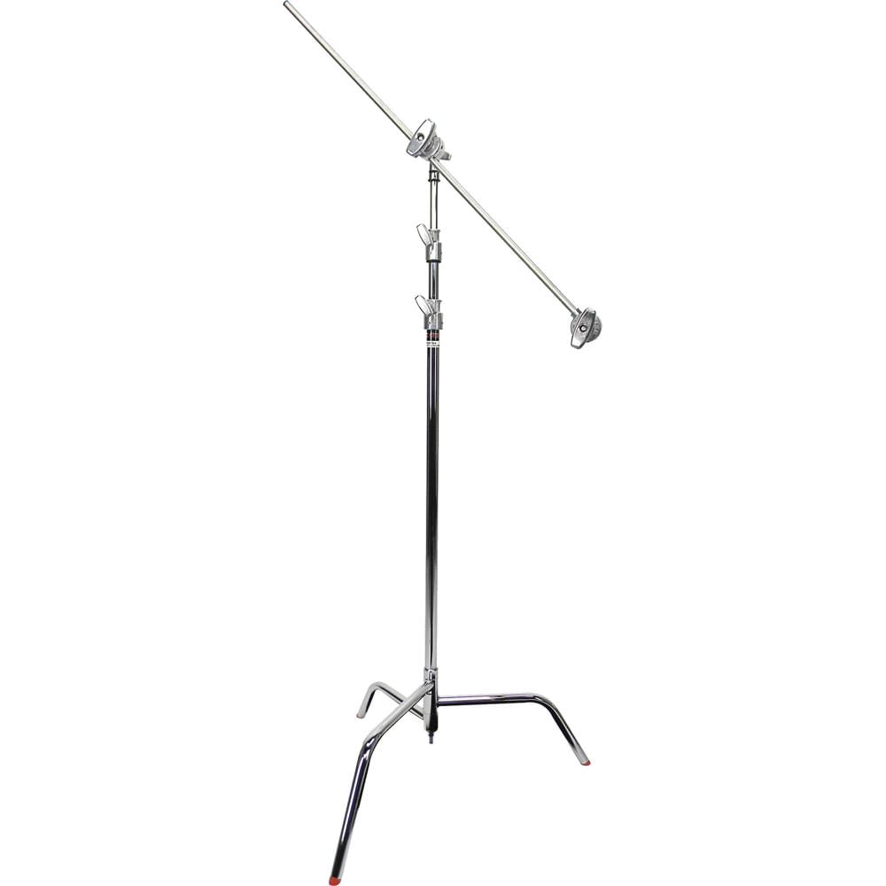 Matthews C-Stand 40"" con Base de Resorte, Brazo de Agarre y Cabezal (10.5', Plata) - Altur