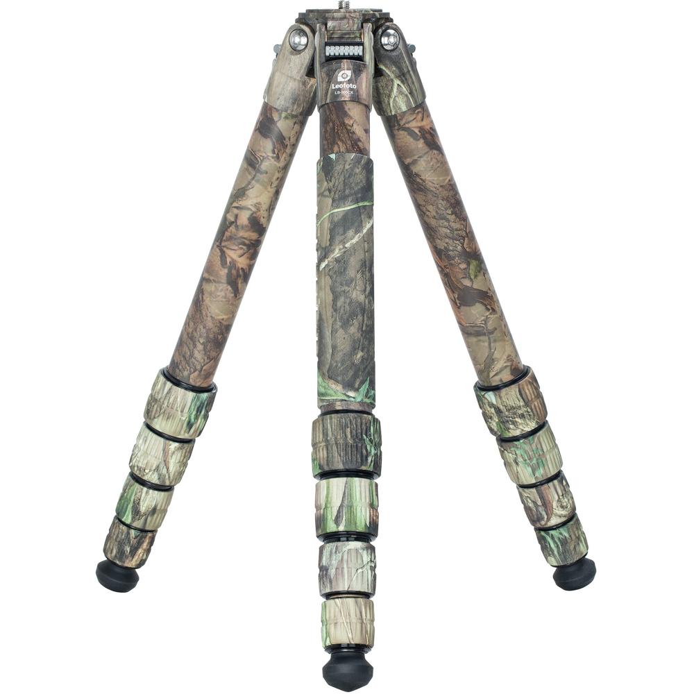 Leofoto Tripode de Carbono LS-365CX Camo - Capacidad de Carga 44 lb, Altura de Trabajo 3.2