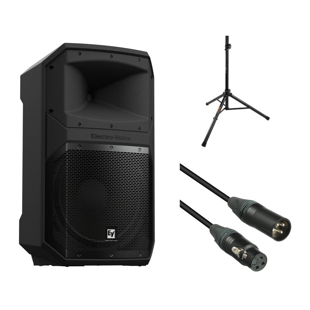Electro-Voice EVIVA 15P Kit de Altavoz de 15"" con Soporte y Cable XLR de 25'