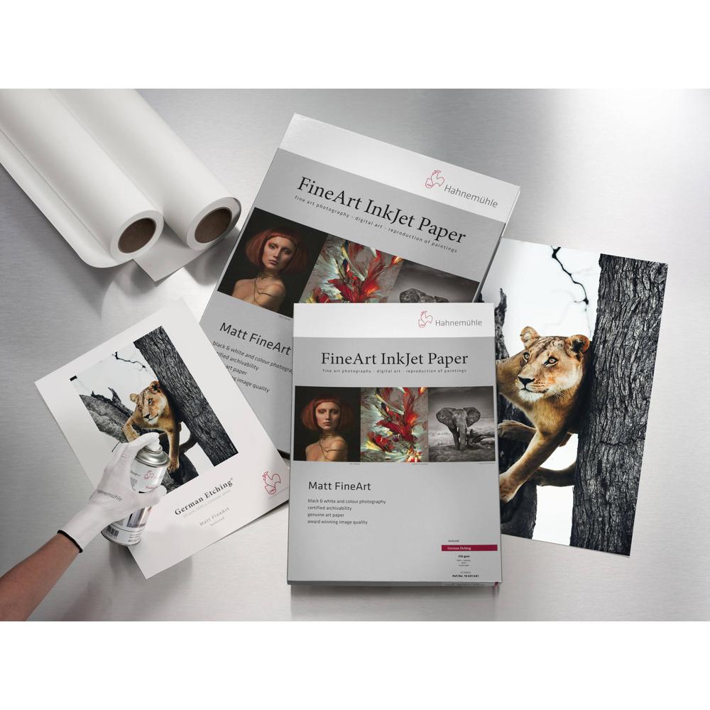 Hahnemühle Papel FineArt German Etching 310 g/m² Matte 44"" x 39' Roll