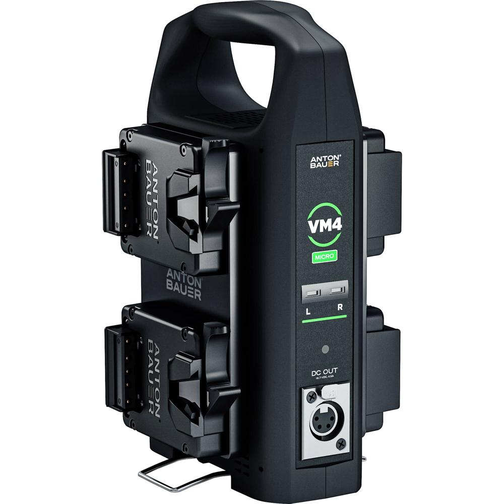 Anton/Bauer VM4 Quad Cargador de Baterías V-Mount - Carga Simultánea para 4 Baterías Mi