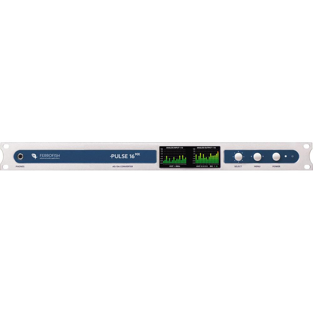Ferrofish Pulse16 MX Rackmount 16-Channel AD/DA Converter 24-Bit/192 kHz con MADI y ADAT I