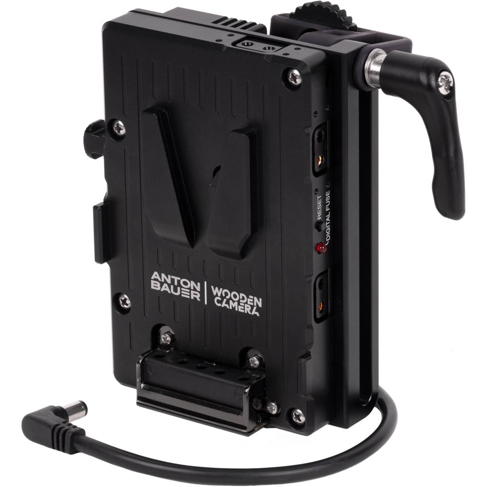 Wooden Camera Battery Slide Pro V-Mount para Canon C70/C80 - Soporte para 1 Batería, 3 Pu