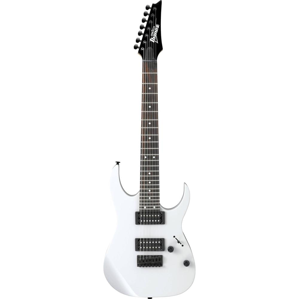 Ibanez GIO Series GRG7221 Guitarra Eléctrica de 7 Cuerdas Color Blanco, Cuerpo de Álamo,
