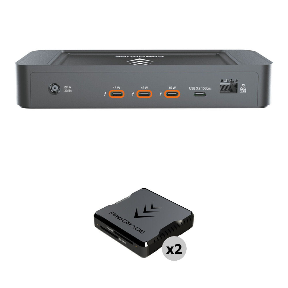 ProGrade Digital PG25 Dock Thunderbolt 5 con 2 Lectoras de Tarjetas UHS-II SDXC