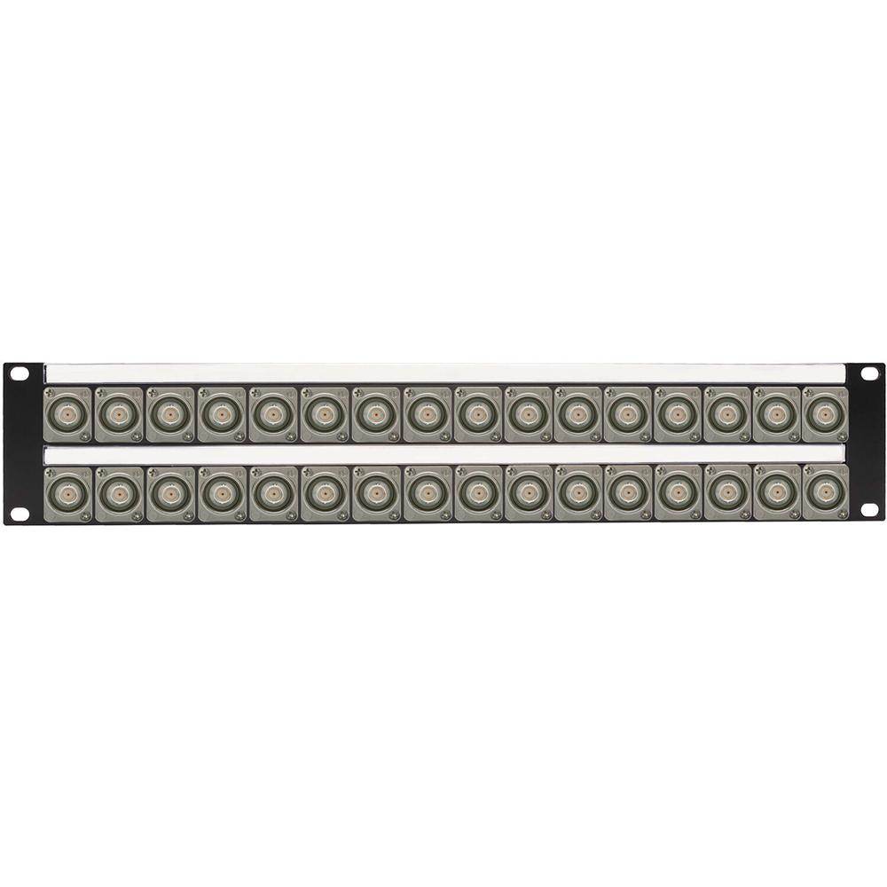 My Custom Shop Patch Panel 32 Puertos 12G-SDI BNC con Lacing Bar Trasero 2 RU