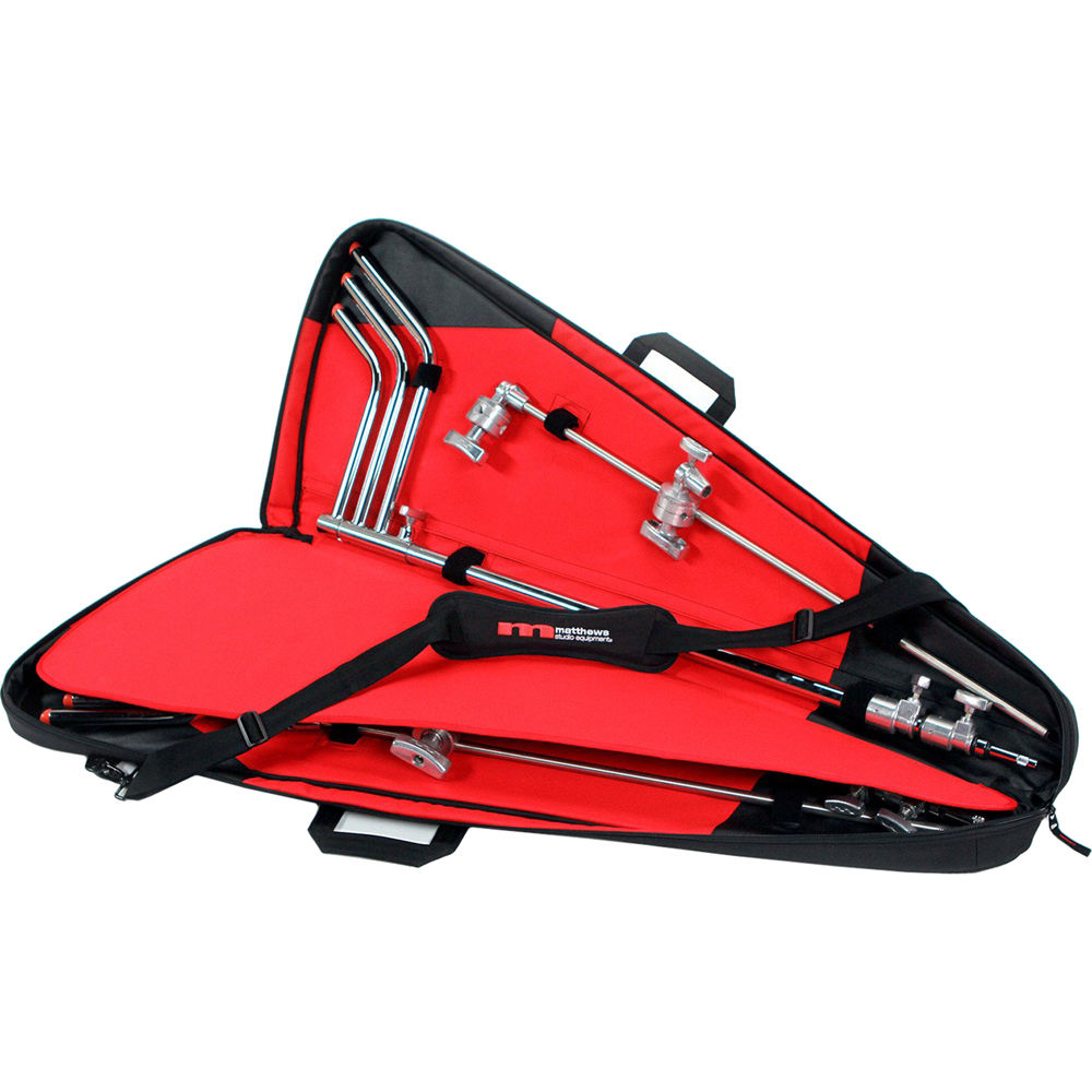 Matthews C-Stand Shoulder KitBag para Dos Soportes - Negro, con Divisor Interno y Correa P