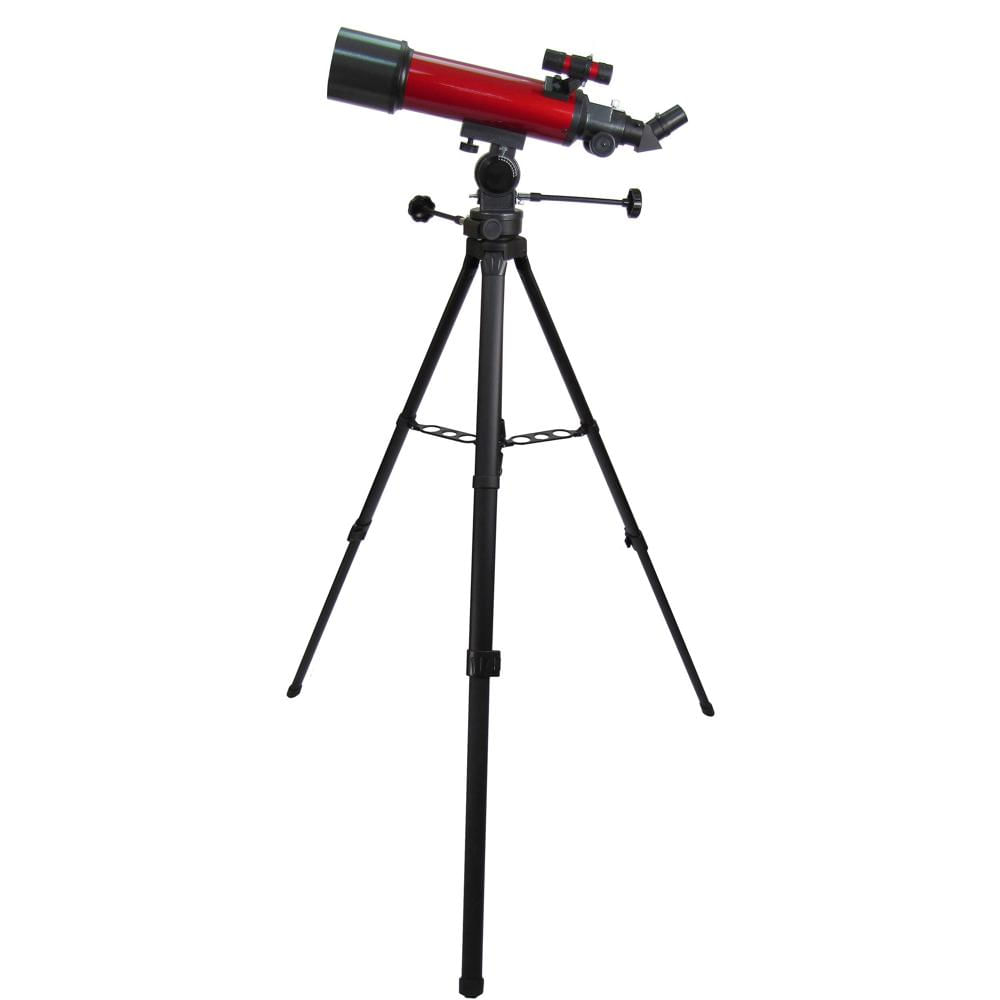 Carson RP-200SP Telescopio Refractor 80mm f/6.25 con Montura Manual Alt-Azimuth y Adaptado