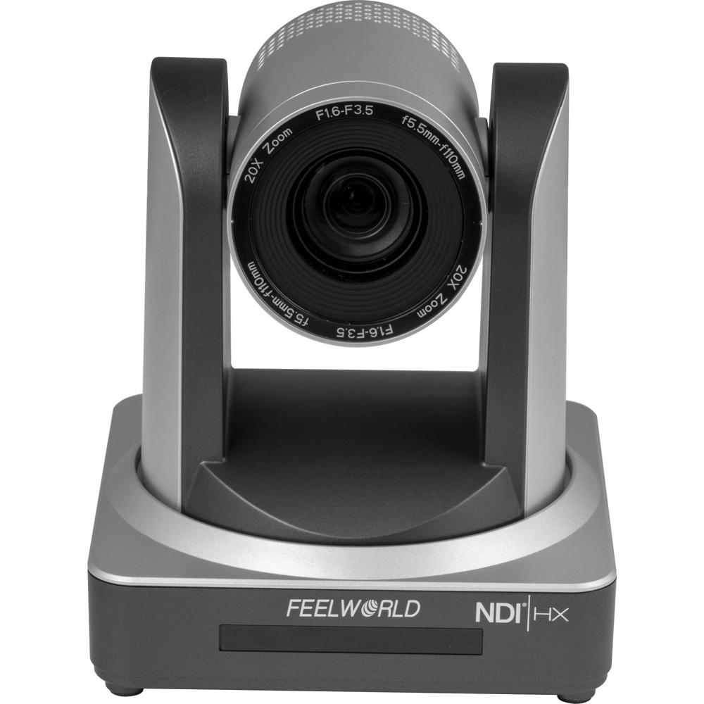 FeelWorld NDI20X Cámara PTZ NDI PoE con Zoom Óptico de 20x, Sensor CMOS de 2.07MP, Salid