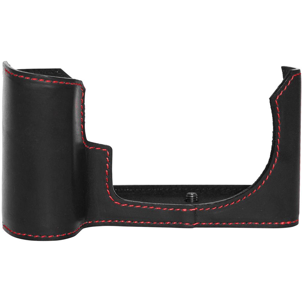 Oberwerth Funda Media Cerrada para Cámara Leica SL2 en Cuero Vegetal Negro