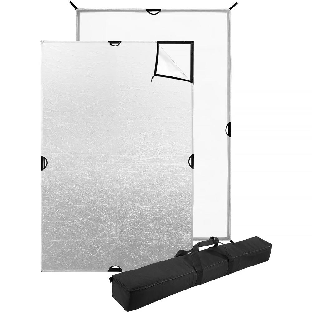 Westcott Kit Scrim Jim Cine 4x6' - Difusor 3/4 Stop y Tela Reversible Plateada/Blanca