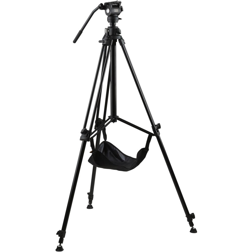E-Image Tripode GA230 con Cabezal Fluido GH03F - Altura Ajustable de 33.1 a 90.6""