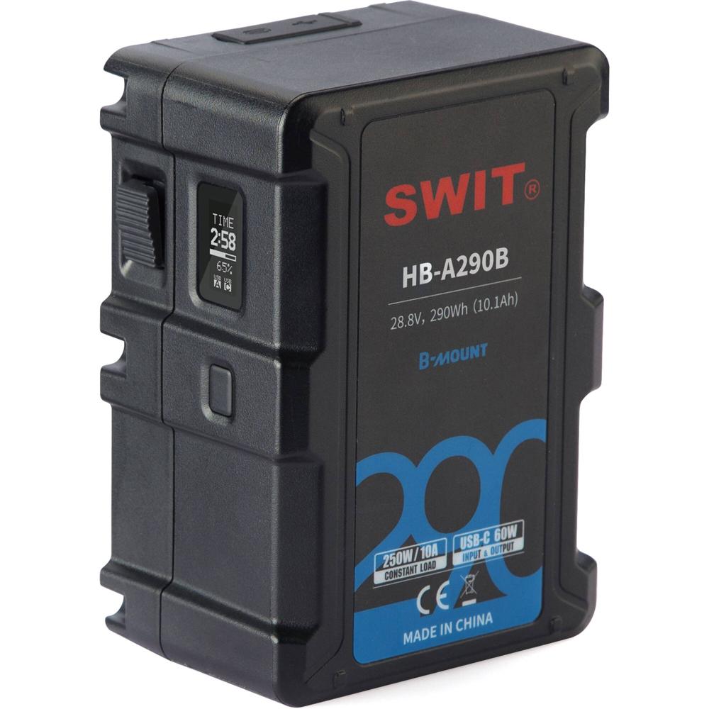 SWIT B-Mount Battery HB-A290B 28.8V 290Wh 10,005mAh con Flashlight Integrado