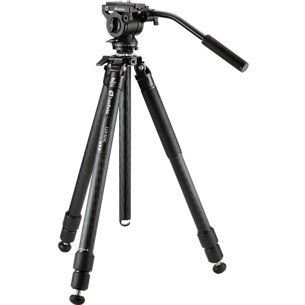 Leica Tripod Kit LLV-323C con Cabezal Fluido BV-10 y Placa de Liberación Rápida Arca