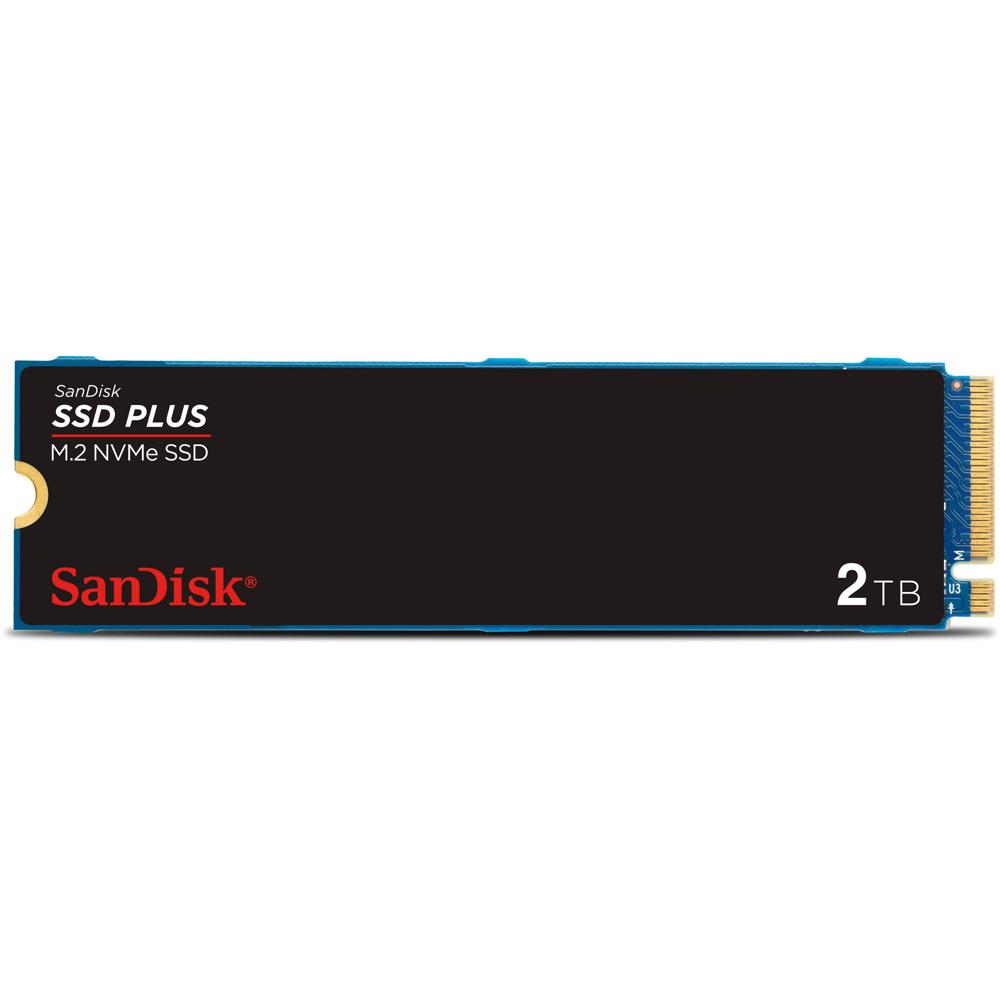SanDisk SSD PLUS 2TB M.2 NVMe PCIe 3.0 - Hasta 3200 MB/s Lectura, 3000 MB/s Escritura