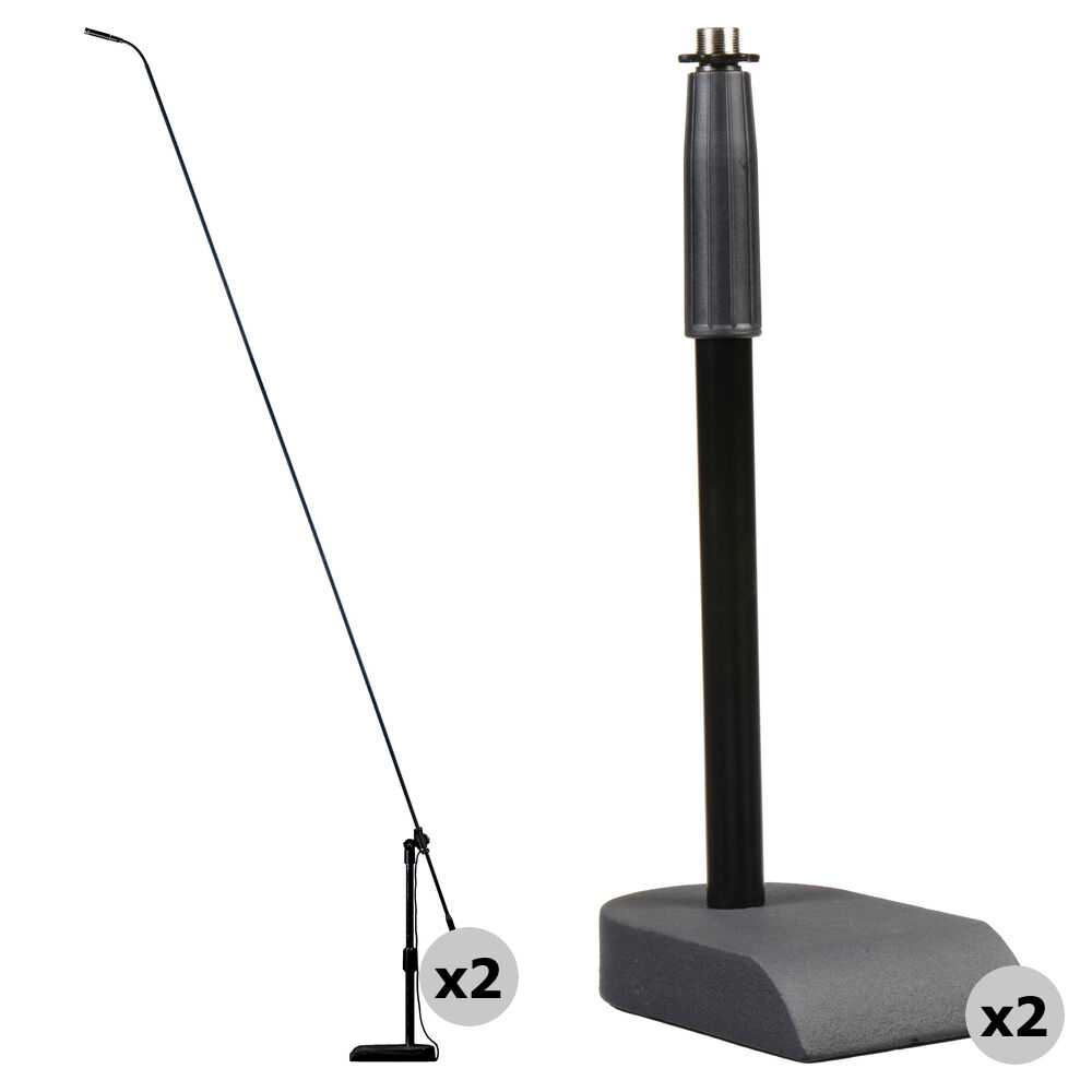 Audix Microboom Kit MB8450 con 2 Micrófonos y 2 Soportes Pesados