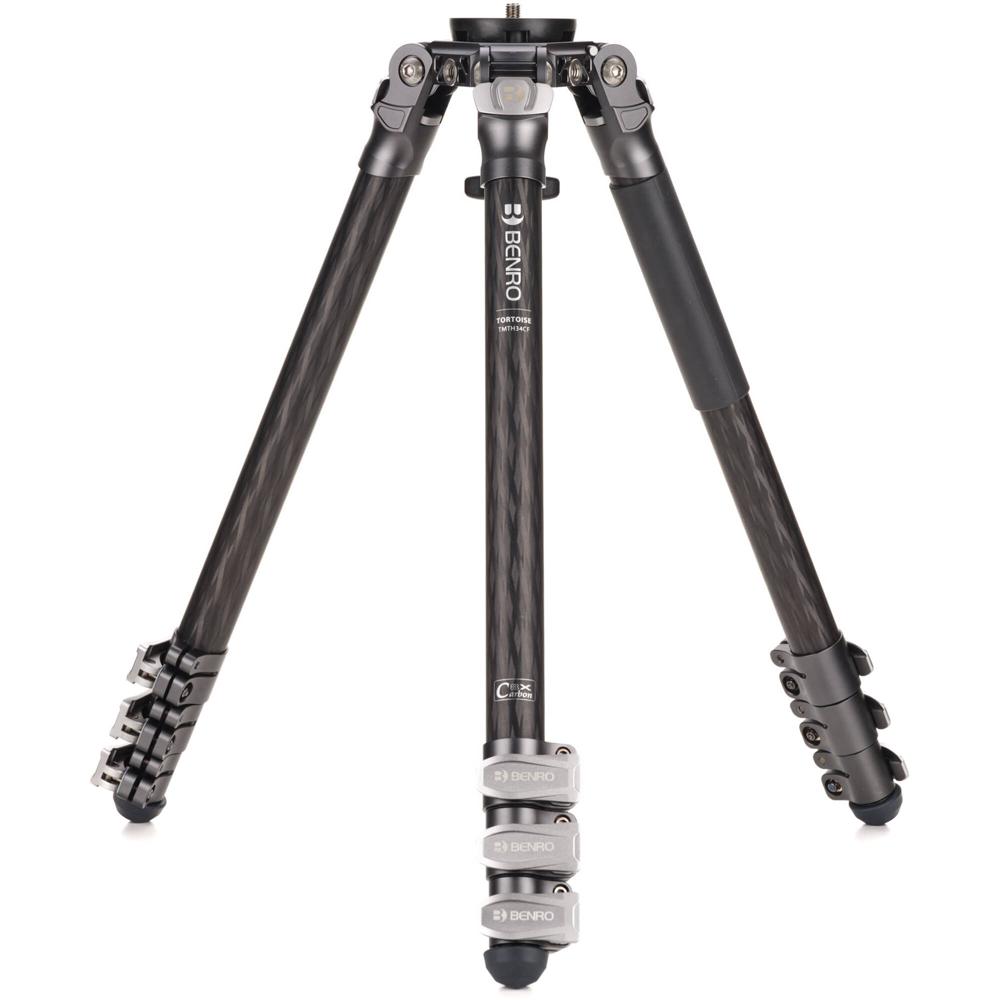 Benro Tripode de Carbono Series 3 Mammoth 4 Secciones con Bloqueos de Flip, Capacidad de C