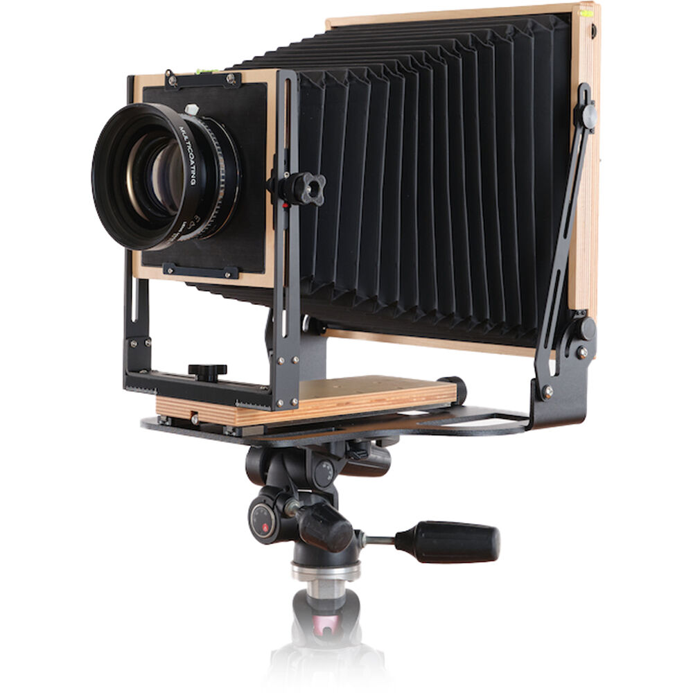 Intrepid Cámara 8 x 10 View Camera - Cuerpo de Aluminio y Madera de Abeto, Campana Removi