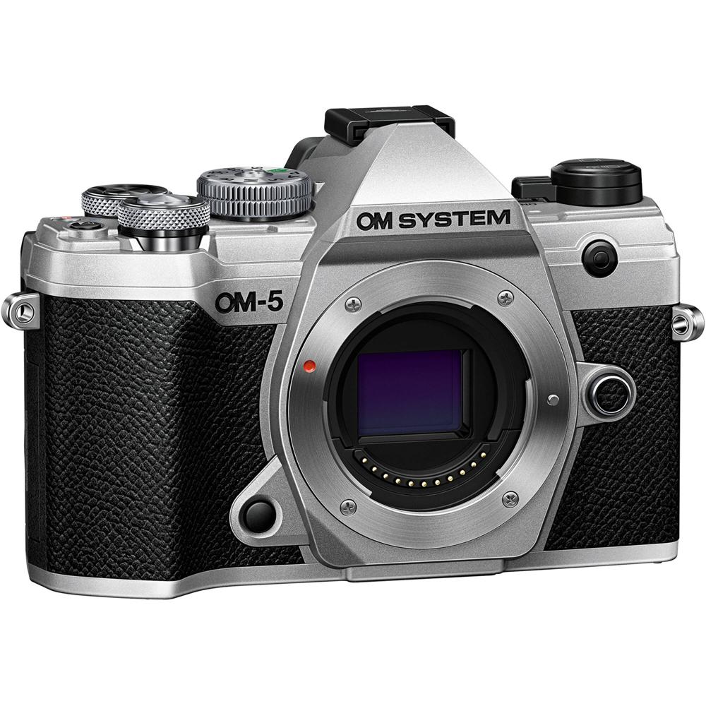 OM SYSTEM Cámara Sin Espejo OM-5 20.4MP con Estabilización de Imagen de 5 Ejes y Grabaci